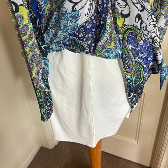 Sao Paulo Dress 4‎ paisley floral lined Boho Mod Look Softgirl Fairy Resort - Picture 4 of 9